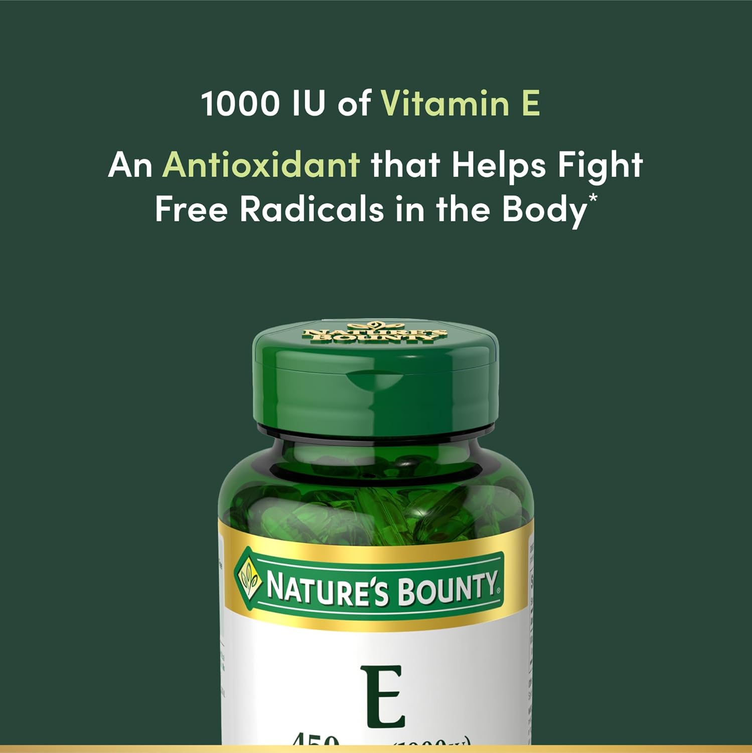 Nature's Bounty Vitamina E 1000 UI - 60 Cápsulas Blandas