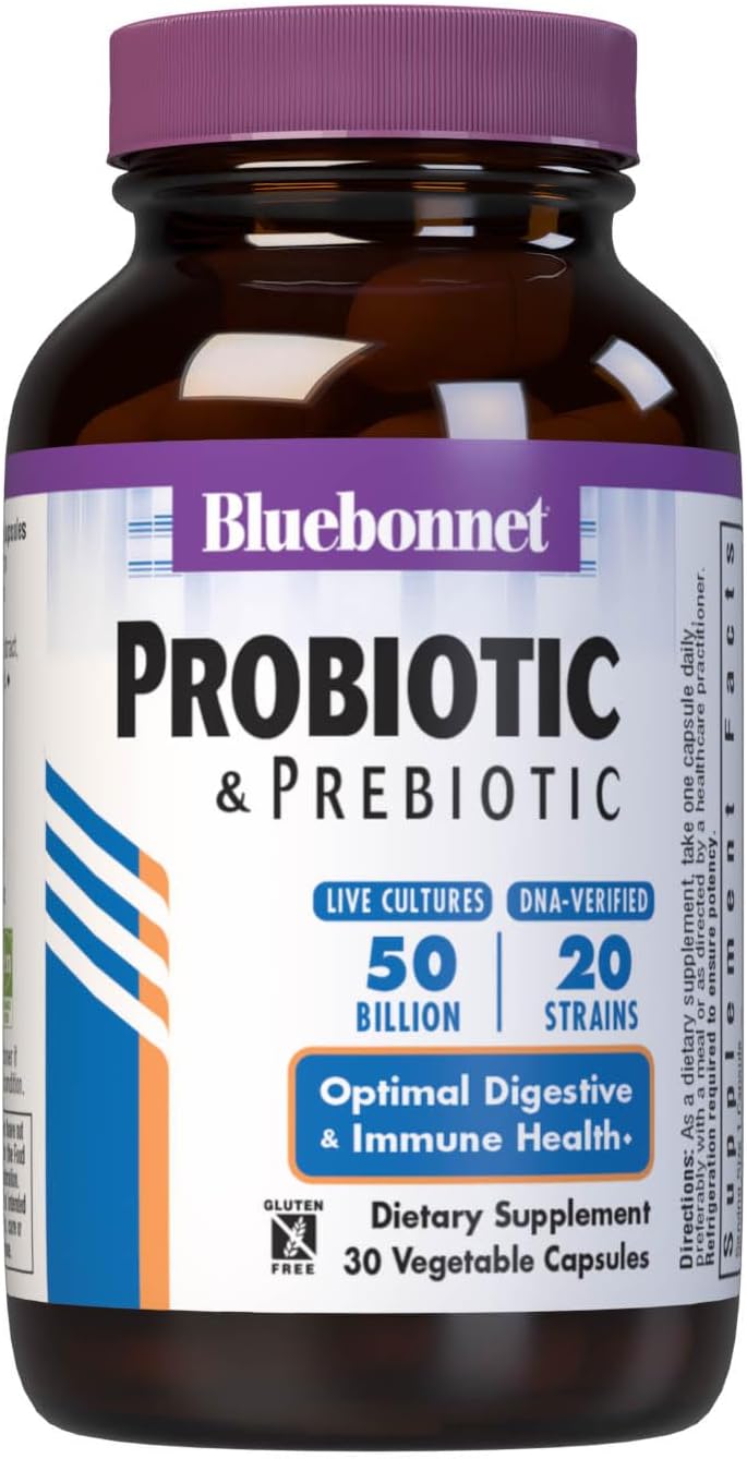Bluebonnet Nutrition Advanced Choice Daily Probiotic 50 Billion (Cold-Packed), 30 Capsules