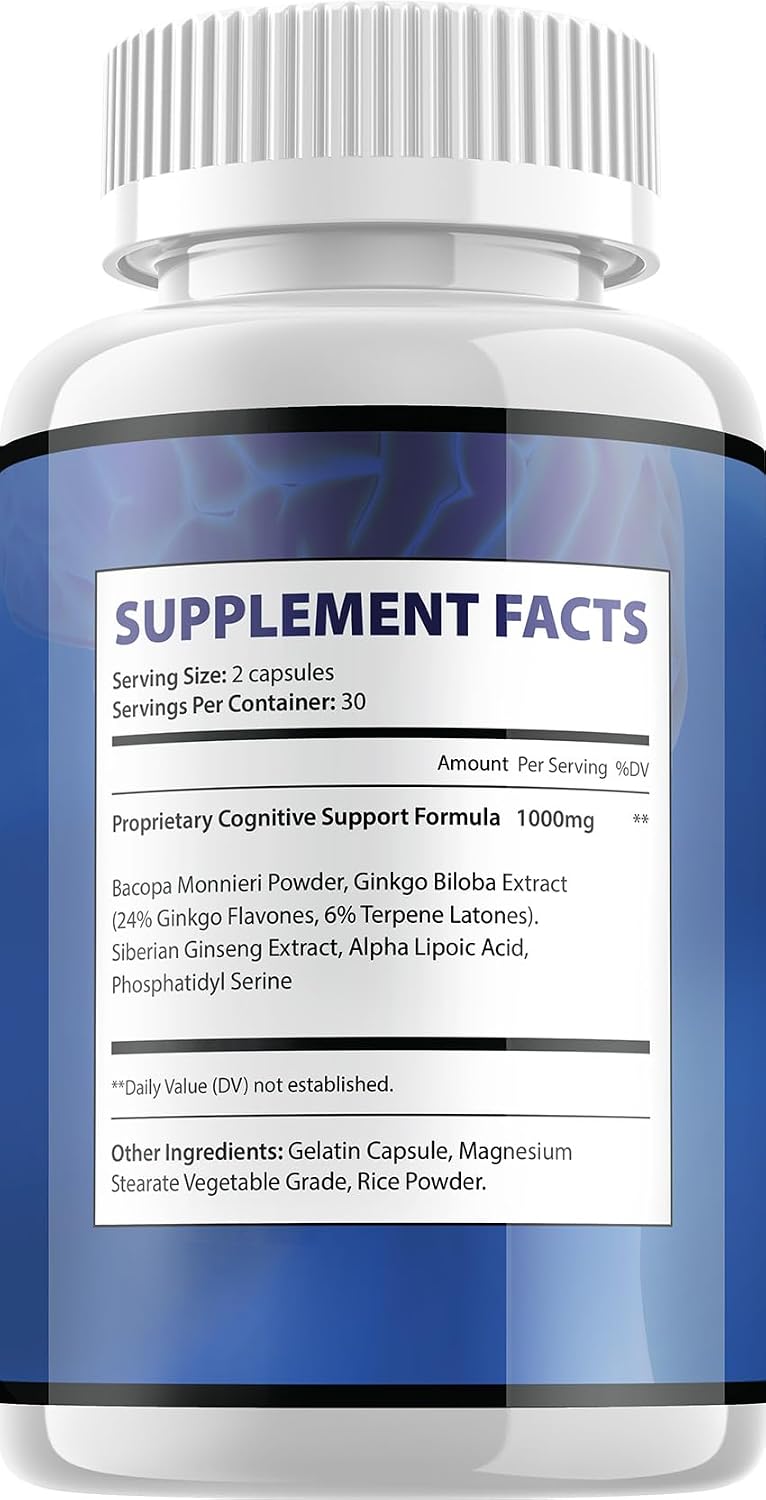 Neuro Thrive – Suplemento para la Memoria y Función Cognitiva (300 Cápsulas, 5 Envases)