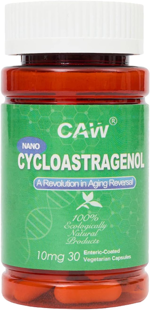 CAW Nano Cycloastragenol 10 mg - 30 Cápsulas Vegetales con Recubrimiento Entérico