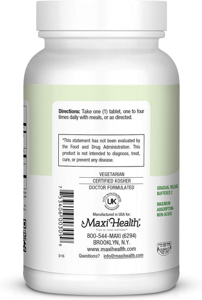 Maxi Health Vitamina C 1050mg – Complejo C – La formación normal de colágeno para el funcionamiento normal de la – Image 3