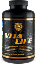 RSN Vita Life Multivitamínico Completo + CoQ-10, EFA, Vegetales y Hierbas, 150 Cápsulas