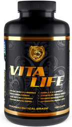 RSN Vita Life Multivitamínico Completo + CoQ-10, EFA, Vegetales y Hierbas, 150 Cápsulas