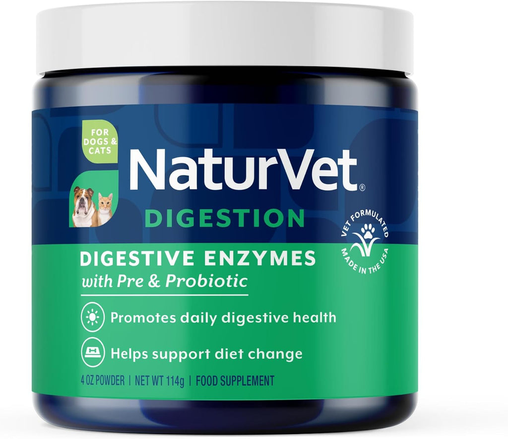 NaturVet Probióticos y Enzimas Avanzados PB6 - Masticables para Perros con Estómago Sensible, Sabor a Bacon Ahumado, 120 unidades