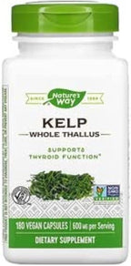 Nature's Way Kelp 600mg - 180 Cápsulas (Paquete de 3)