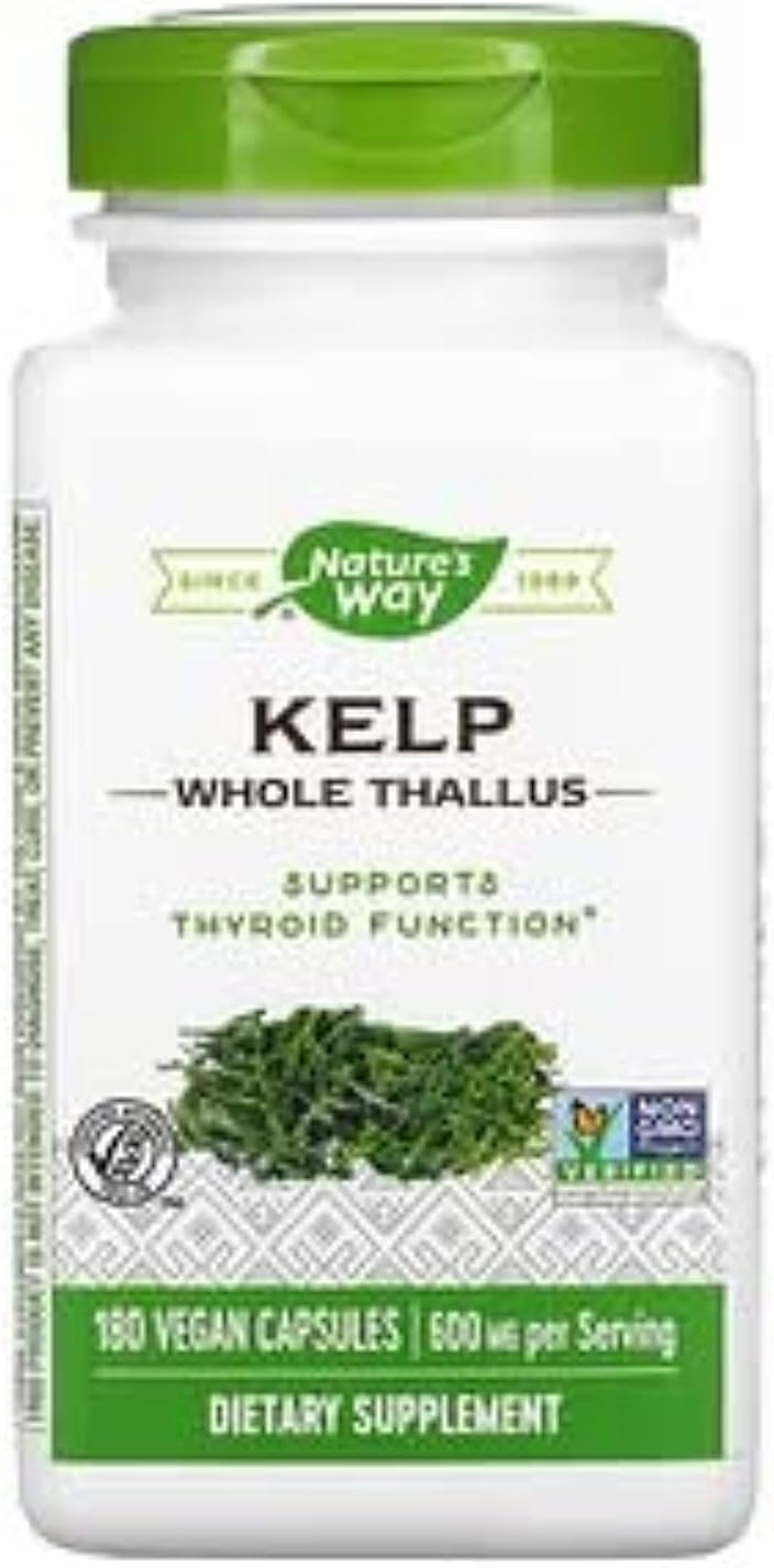 Nature's Way Kelp 600mg - 180 Cápsulas (Paquete de 3)