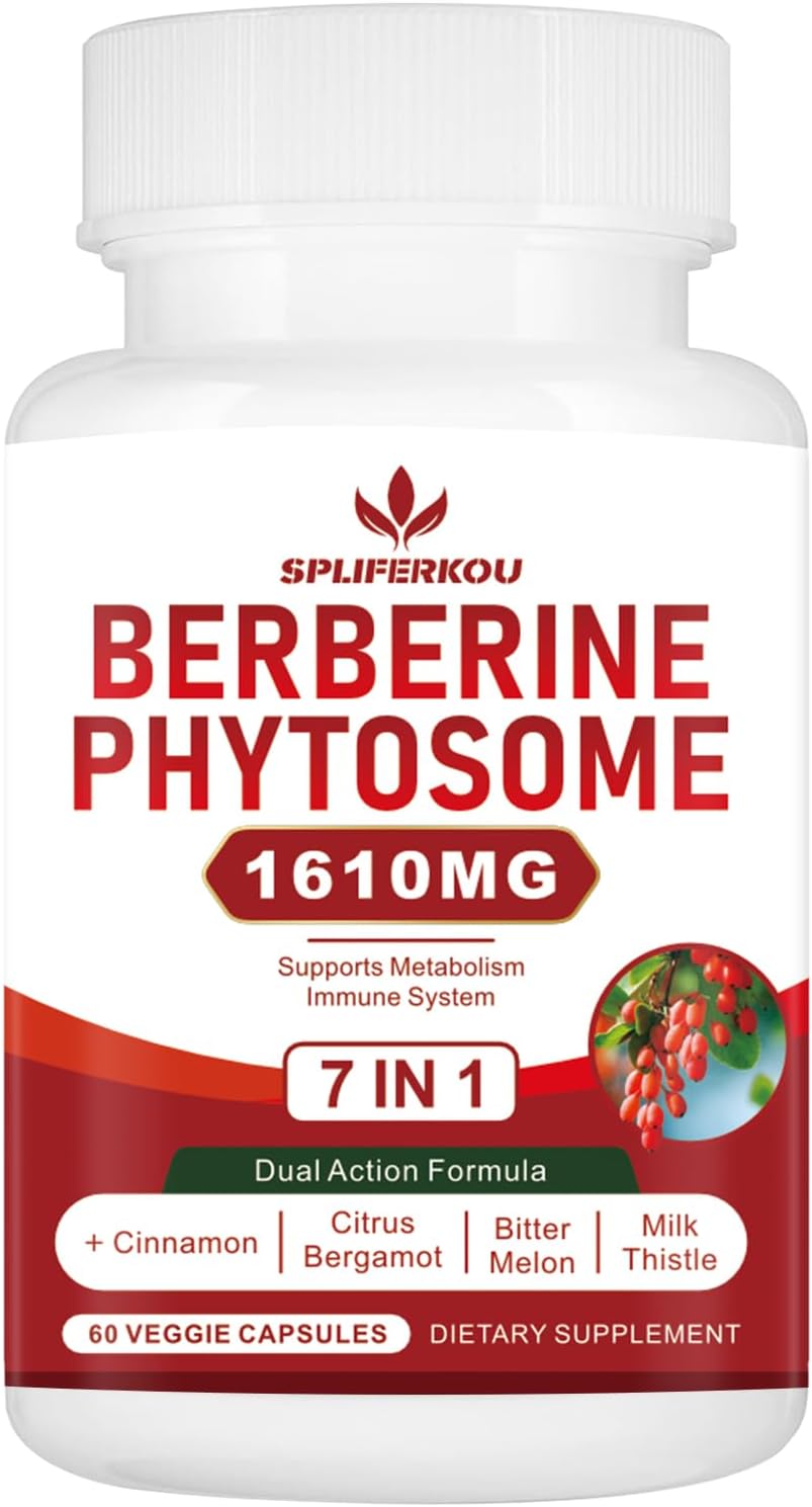 Spliferkou 7-en-1 Berberina Phytosome con Canela de Ceilán - 60 Cápsulas