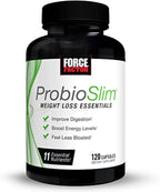 Force Factor ProbioSlim - Suplemento para el Control de Peso con Probióticos y Té Verde, 120 Cápsulas