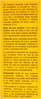 Lydia Pinkham Suplemento Herbal - 150 Comprimidos (Paquete de 2)