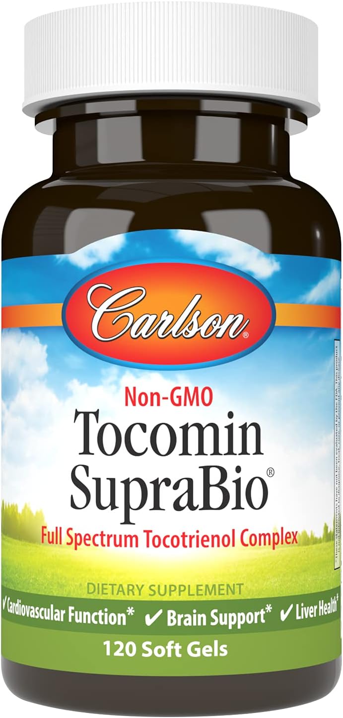 Carlson - Tocomin SupraBio, Broad Spectrum Tocotrienol Complex, Non-GMO, 120 Soft Gels