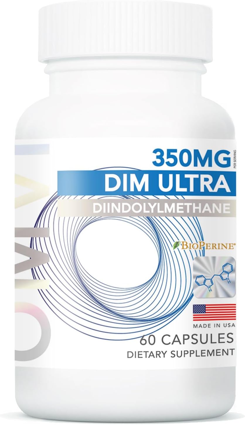 Omvi Formulas DIM Ultra 350mg 60 Cápsulas con Extracto de Brócoli y BioPerine