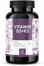 naturalkraft Vitamina D3 + K2 20.000 UI + 200 mcg Depot, 180 Cápsulas Veganas