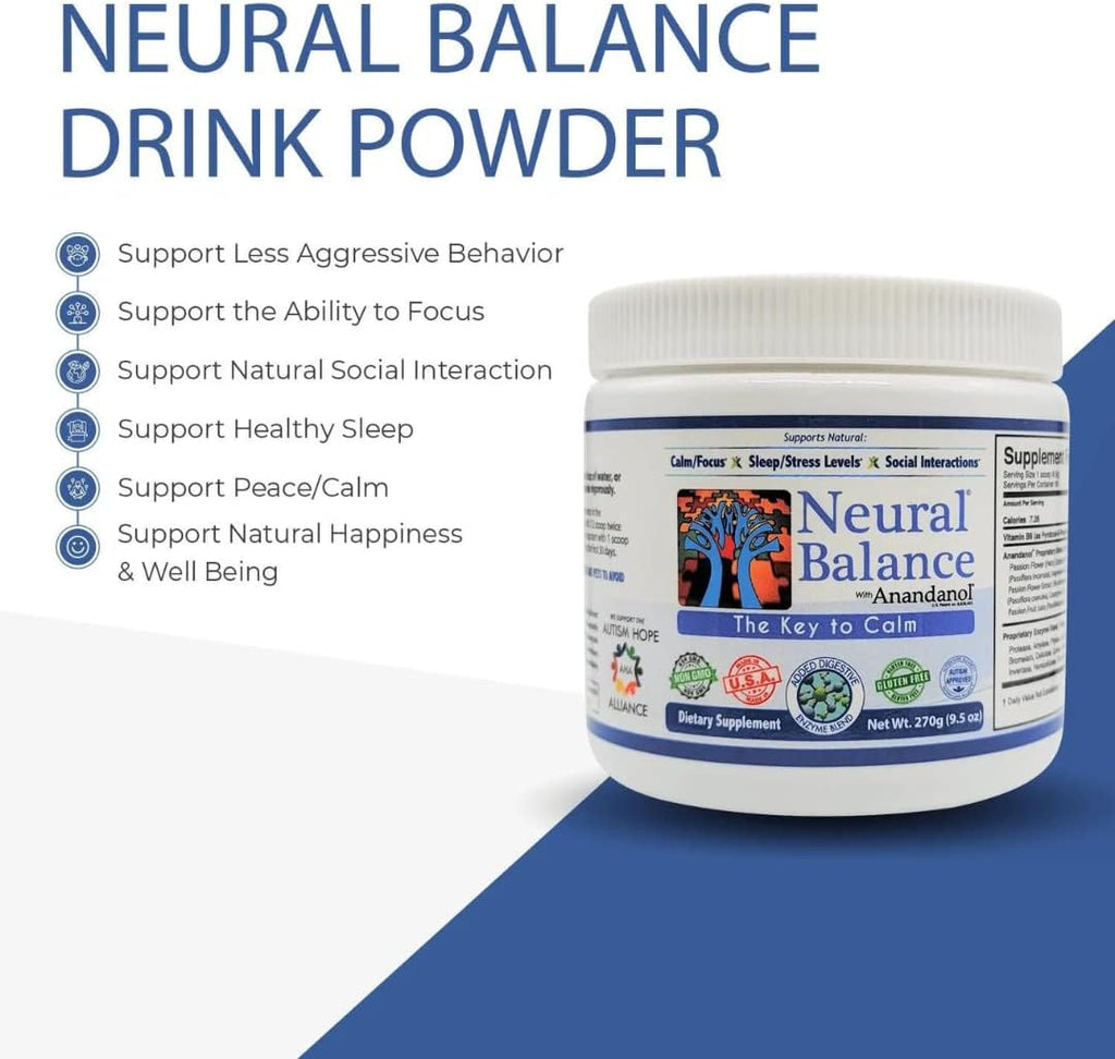 Neural Balance Anandanol con Mezcla de Enzimas Digestivas, 269 g (60 porciones)