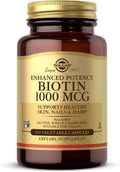 Biotina 1000 mcg - Solgar - 100 Cápsulas Vegetales