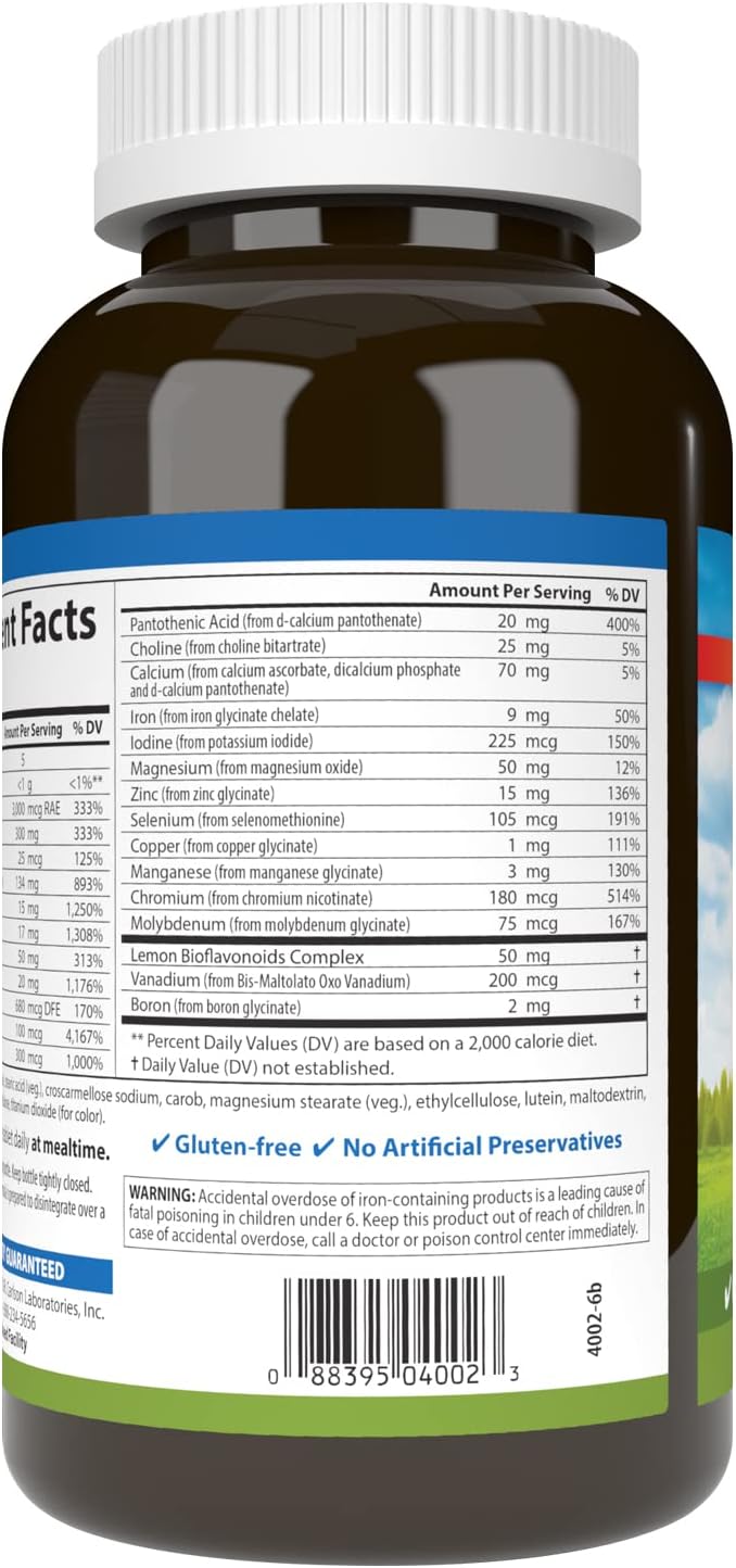 Carlson Super 1 Daily – Multivitamínico Vegetariano, 180 Tablets