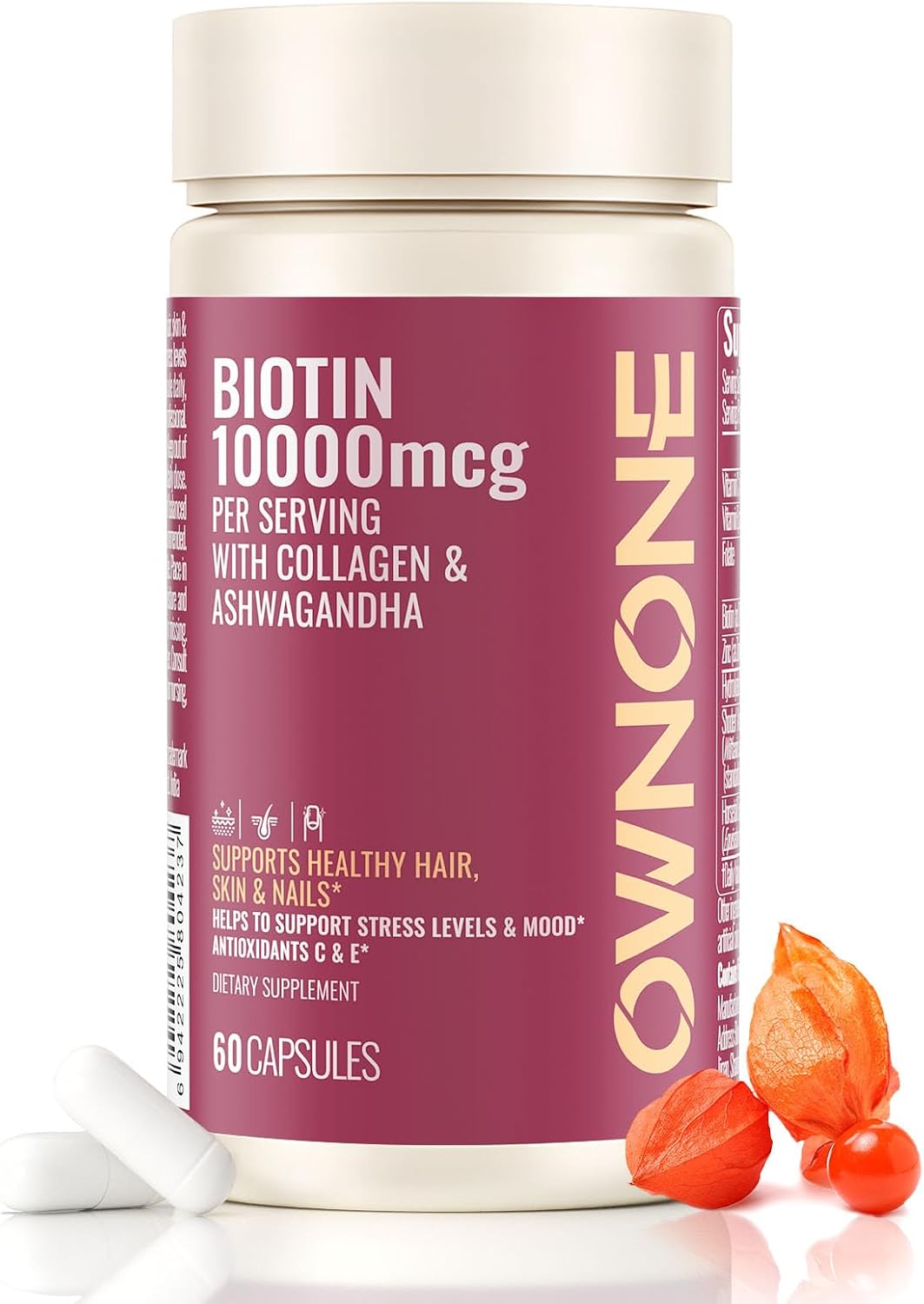 OWNONE Biotina 10000mcg – 60 Cápsulas