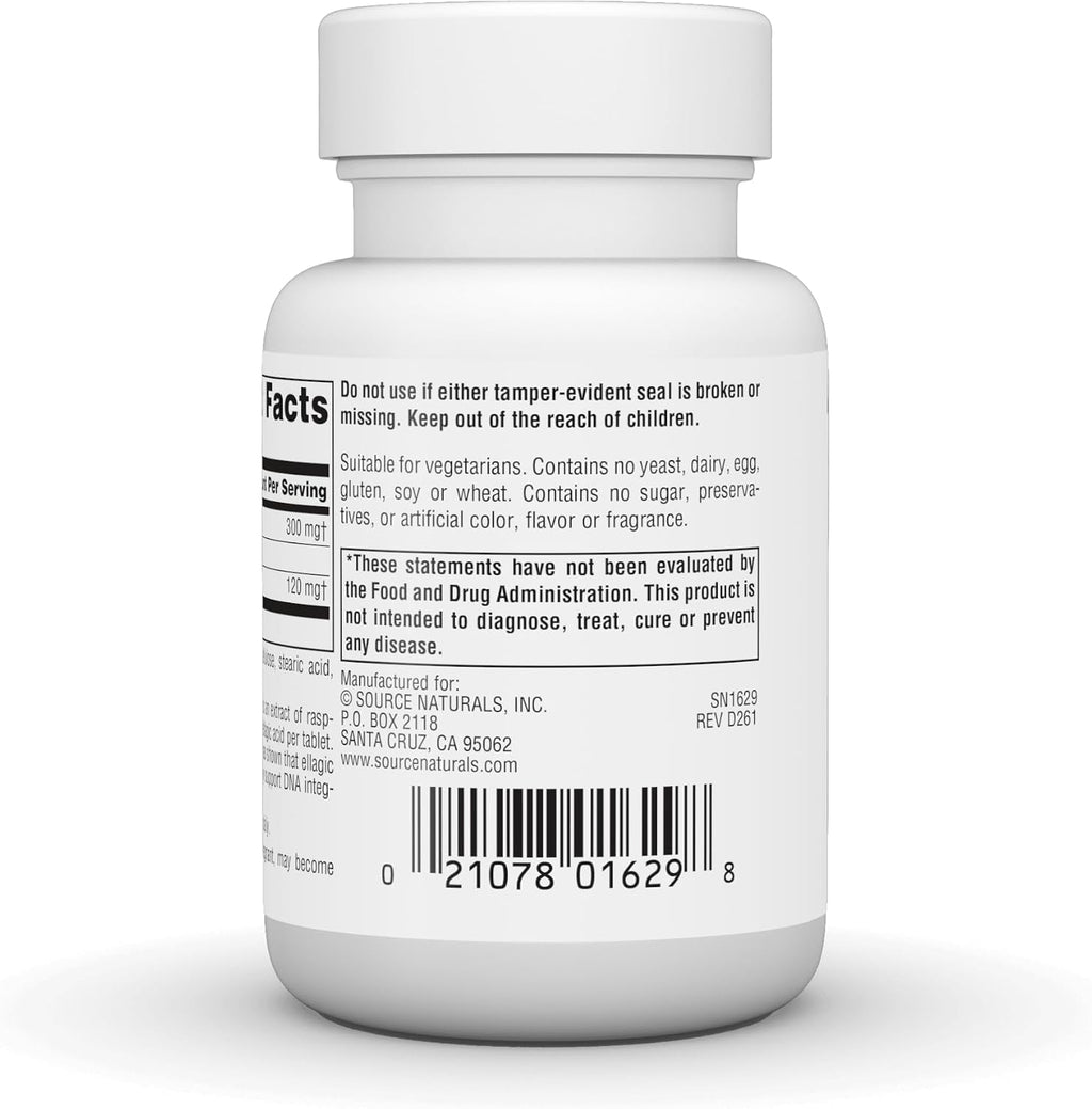Source Naturals Ellagic Active 300mg - 30 Comprimidos