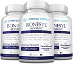 Approved Science Bonesyl - Fortalece los Huesos - K2, Magnesio, BioPerine - 180 Comprimidos Veganos