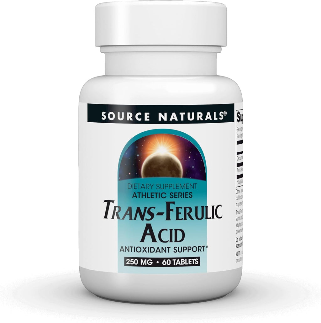 Source Naturals Athletic Series, Ácido Ferúlico Trans, 250 mg, 60 Comprimidos