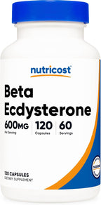 Nutricost Beta Ecdysterone 600mg per Serving, 120 Capsules - Vegan, GMO-Free, Gluten-Free