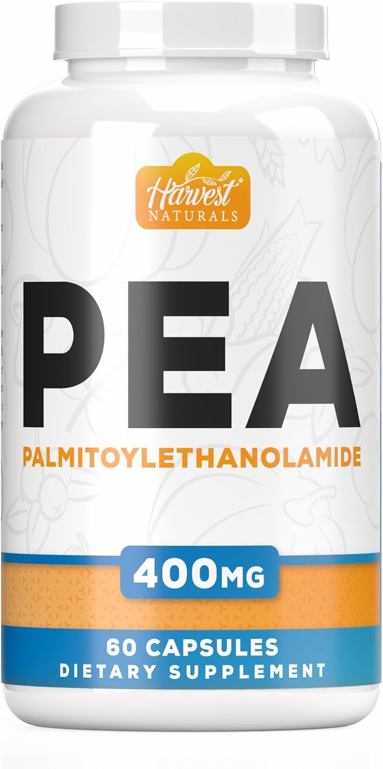 Palmitoylethanolamida (PEA) 400mg - 180 Cápsulas | Harvest Naturals