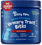 Zesty Paws Stay Green Bites - Snacks blandos para perros contra manchas de césped por orina - Sabor a pollo - 90 unidades