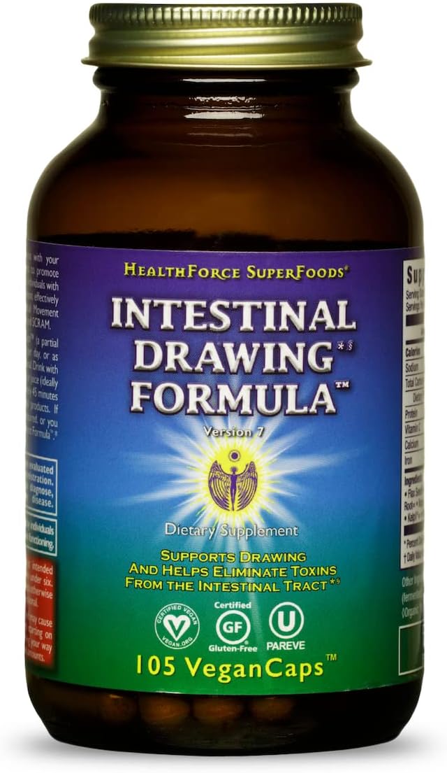 HEALTHFORCE SUPERFOODS Intestinal Drawing Formula - 105 Cápsulas Veganas