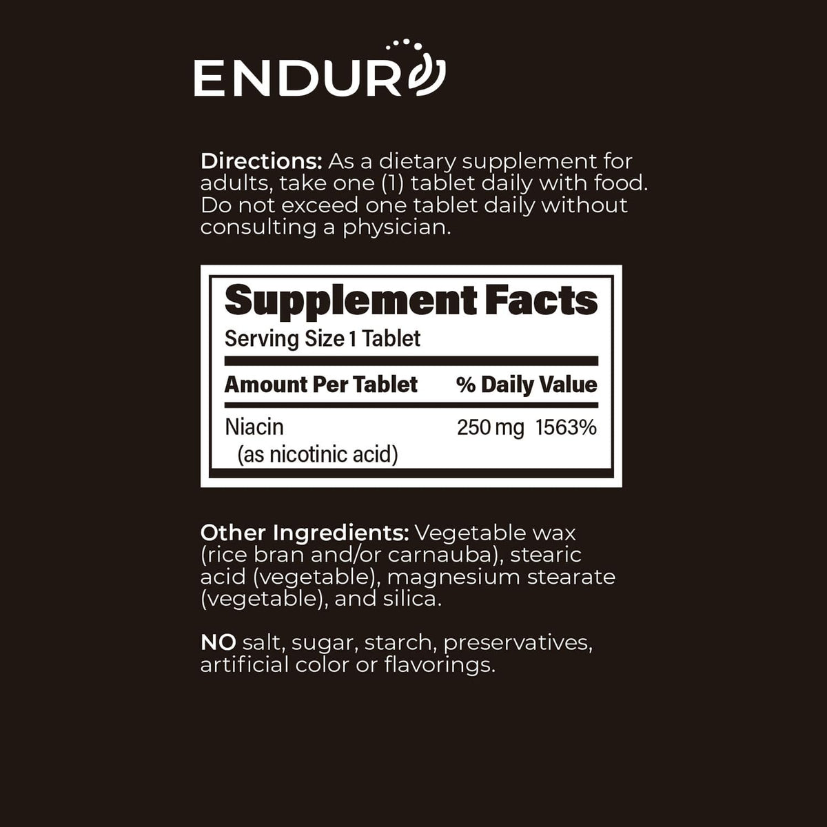 ENDUR-ACIN Niacina B3 Liberación Prolongada – Sin gluten – adecuado para personas con sensibilidad al gluten o – Image 6