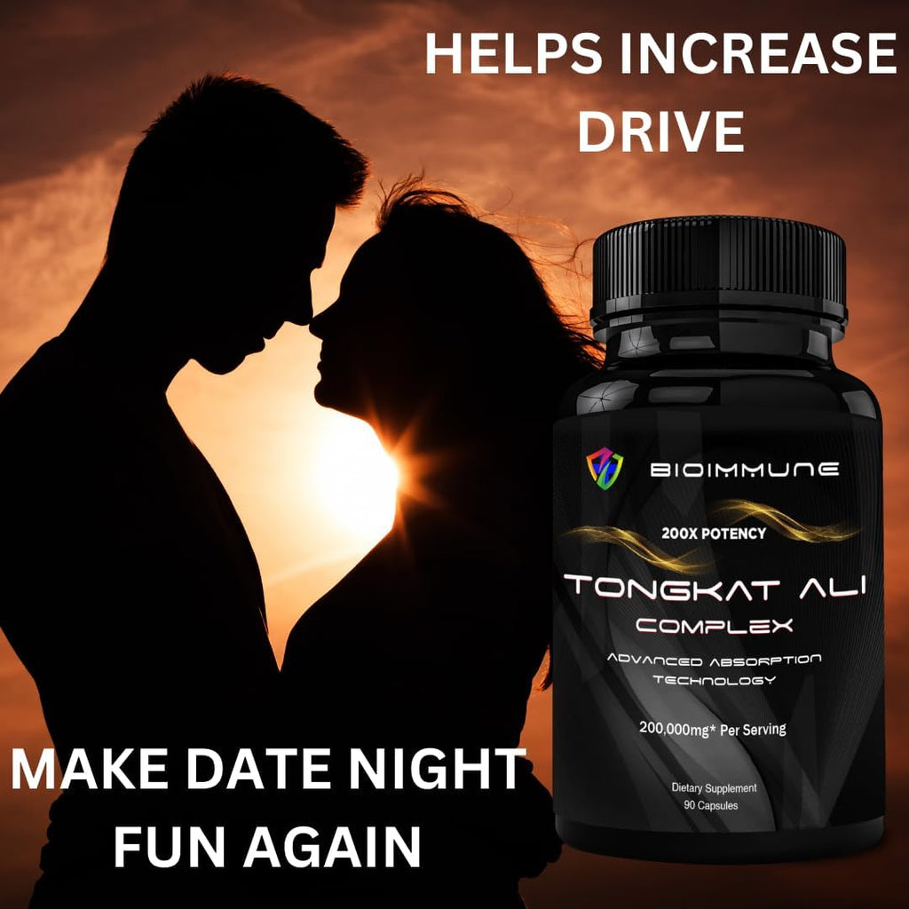 BioImmune Longjack Tongkat Ali Ultra Concentrado Extracto Purificado - 60 Cápsulas