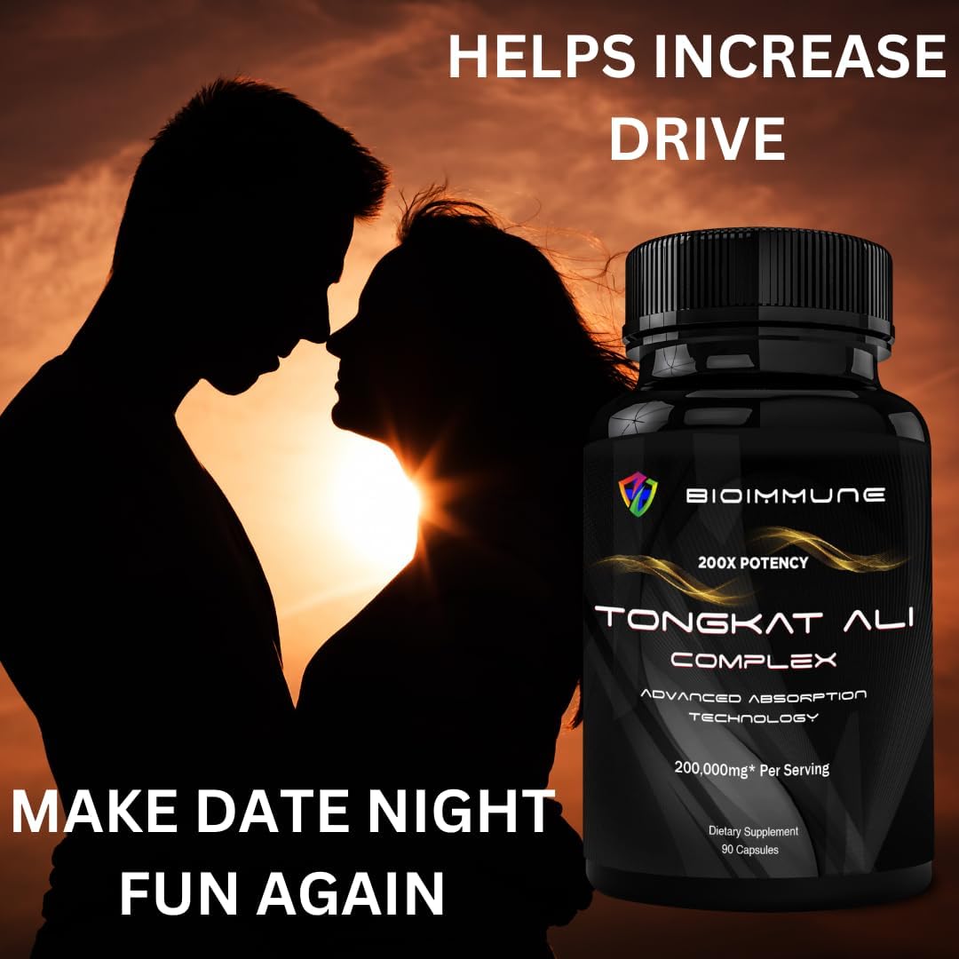 BioImmune Longjack Tongkat Ali Ultra Concentrado Extracto Purificado - 60 Cápsulas