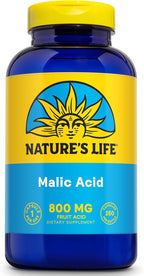 Nature's Life Ácido Málico 800 mg | Agente quelante | 100 comprimidos