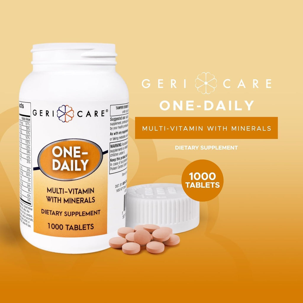 GeriCare Multivitamínico Diario con Minerales para Hombres y Mujeres (1000 Comprimidos)