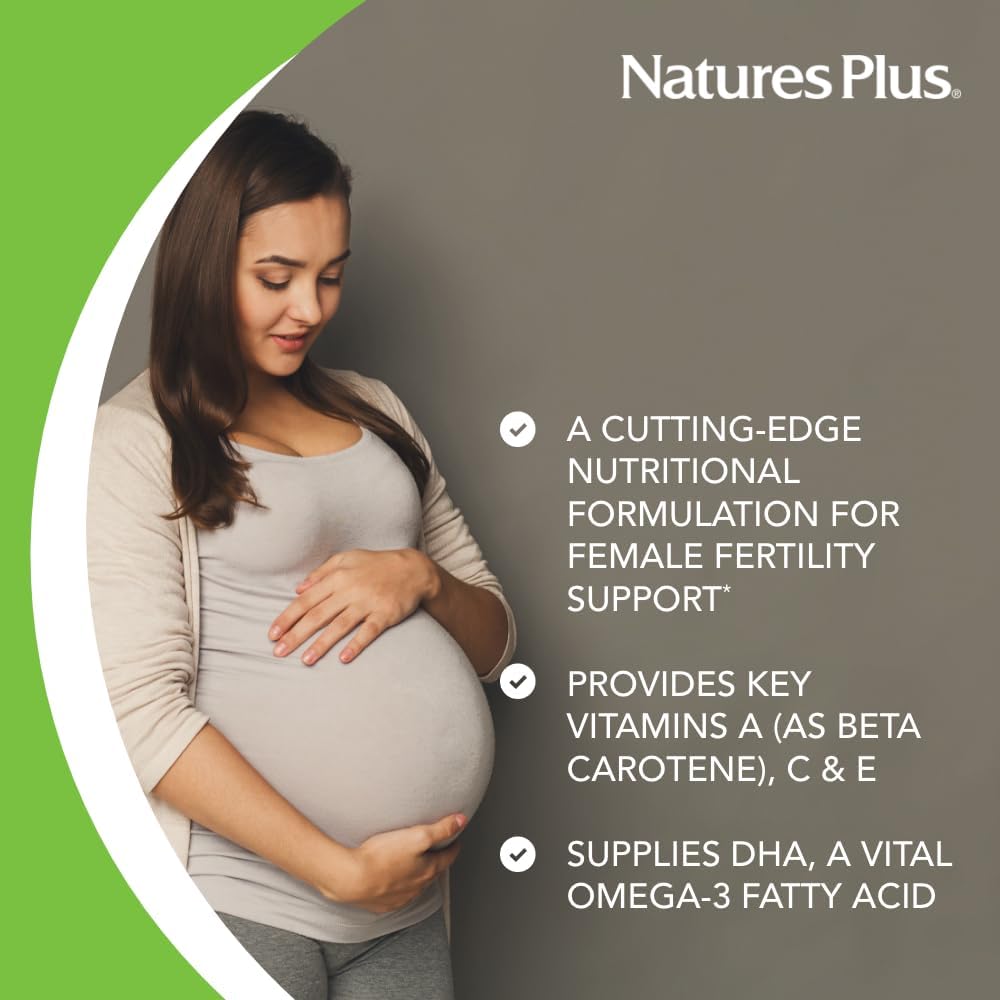 NaturesPlus ProCreation Female Fertility Support - 60 Capsules - Multivitamin & Mineral with Antioxidants