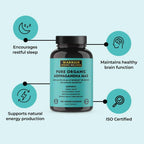 Pure Organic Ashwagandha Capsules with Bioperine - 2400 mg - 120 Cápsulas