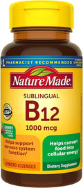 Nature Made Vitamina B12 Sublingual 1000 mcg, 50 Microtabletas