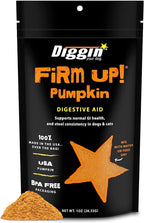Diggin' Your Dog FIRM UP Original Pumpkin Suplemento Digestivo para Perros y Gatos, 28 g
