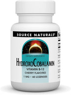 Source Naturals Hydroxocobalamin, Vitamin B12, 1 mg - 60 Cherry-Flavored Lozenges