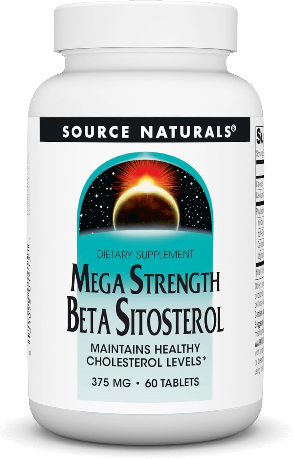 Source Naturals Mega Strength Beta Sitosterol 375 mg - 60 Comprimidos