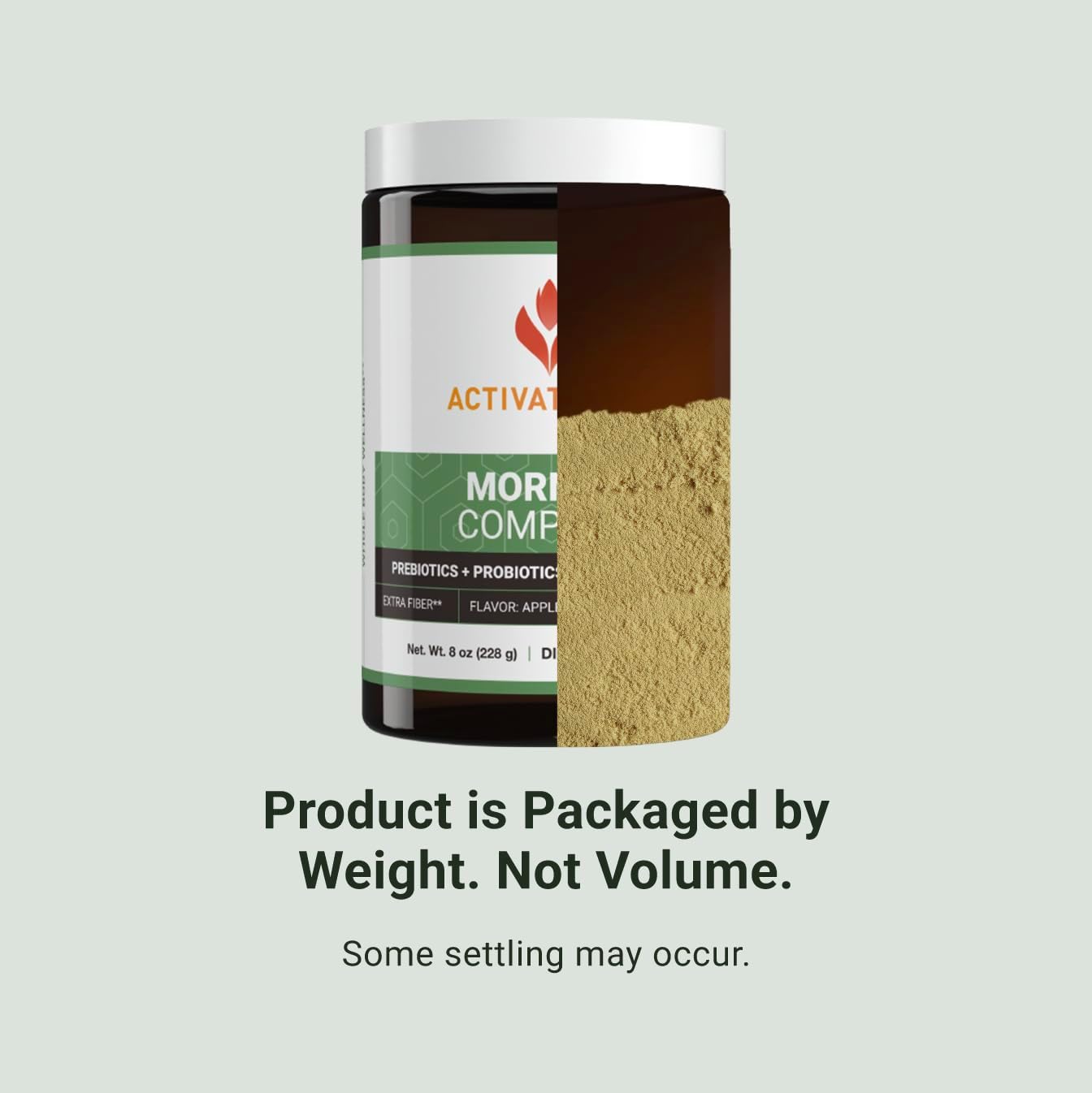 ACTIVATEDYOU Morning Complete - Mezcla de Superalimentos Verdes con Prebióticos, Probióticos y Antioxidantes, 30 Raciones (Manzana Canela)