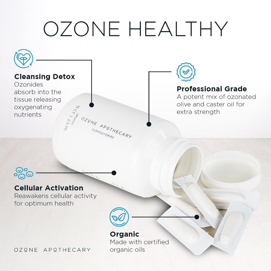 Supositorios de Ozono con Aceite de Oliva Ozonizado - Ozone Apothecary