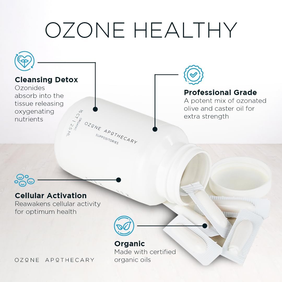 Supositorios de Ozono con Aceite de Oliva Ozonizado - Ozone Apothecary