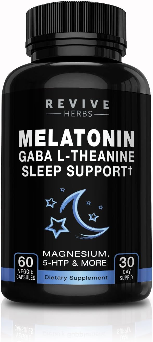 Melatonina, GABA, L-Teanina - 60 Cápsulas Vegetales