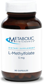 Metabolic Maintenance L-Metilfolato 5 mg - Folato Activo para Apoyar la Metilación - 90 Cápsulas