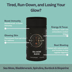 Nootrum Sea Moss Blend: Apoyo Inmunitario, Piel Radiante y Energía Natural con Irish Sea Moss y BioPerine