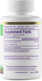 Paradise Herbs Goji Extract, Vital Essence Herb, Skin, Eye & Body Support, Vegan, Gluten-Free, Non-GMO, 60 Vegetable Capsules