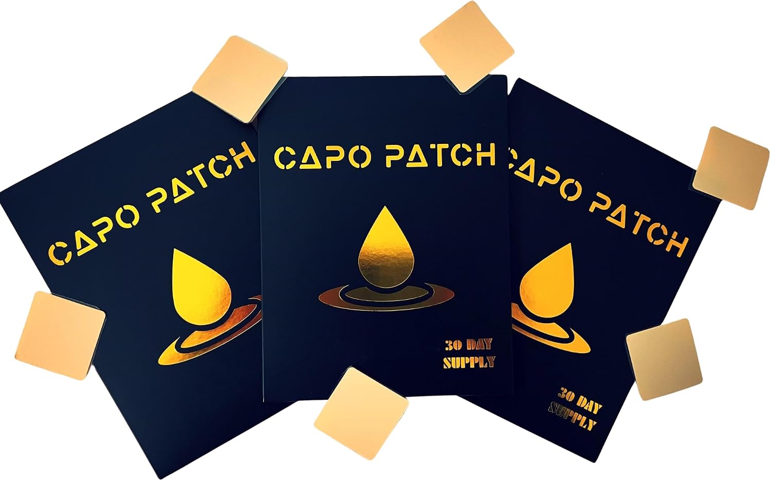 Capo Patch: 30 Parches Adhesivos Suaves para la Piel con Energía y Rejuvenecimiento - Extractos Naturales para una Absorción Óptima