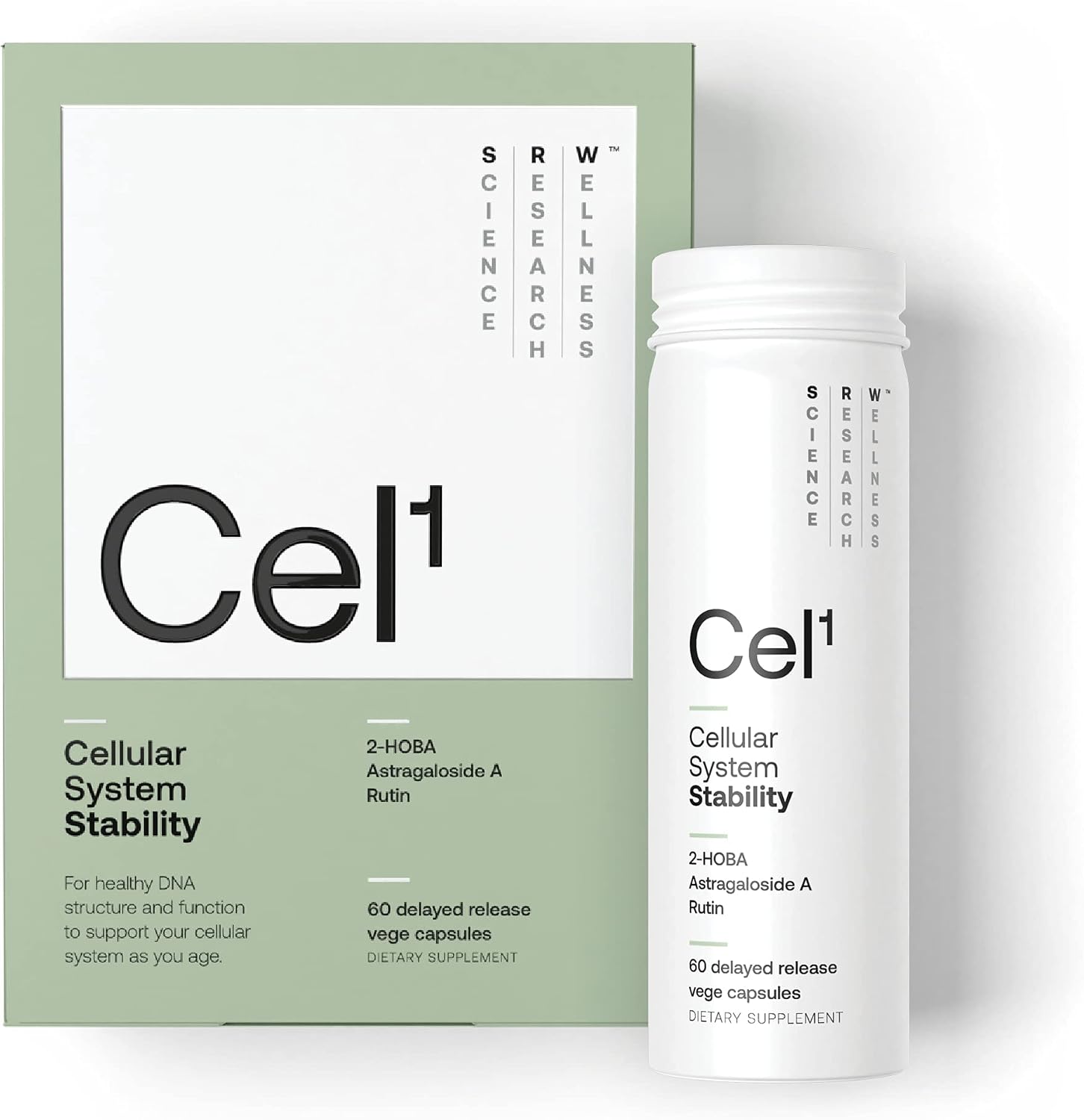 SRW Laboratories Cel¹ Stability – Suplemento para defensa celular y ADN, 60 cápsulas