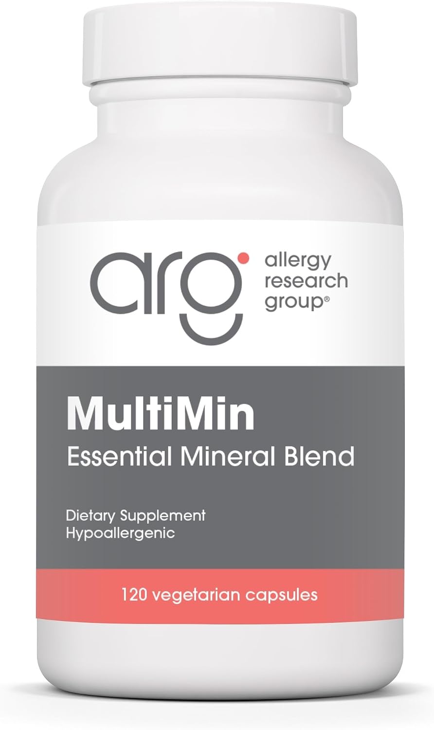 ARG MultiMin - Complete Multi-Mineral Supplement - Hypoallergenic and Vegetarian - 120 Capsules