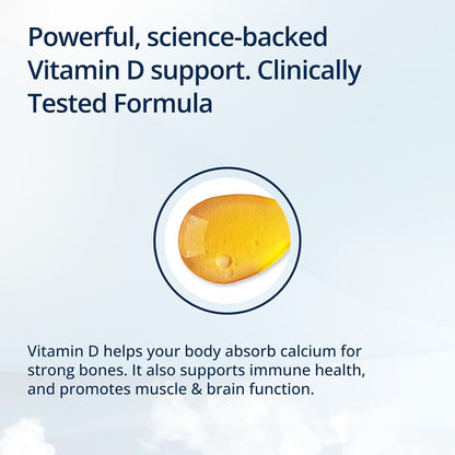 Metagenics Vitamina D3 5000 UI - Complemento de Alta Potencia - 125 mcg Colecalciferol en Aceite de Coco - 60 Cápsulas Blandas