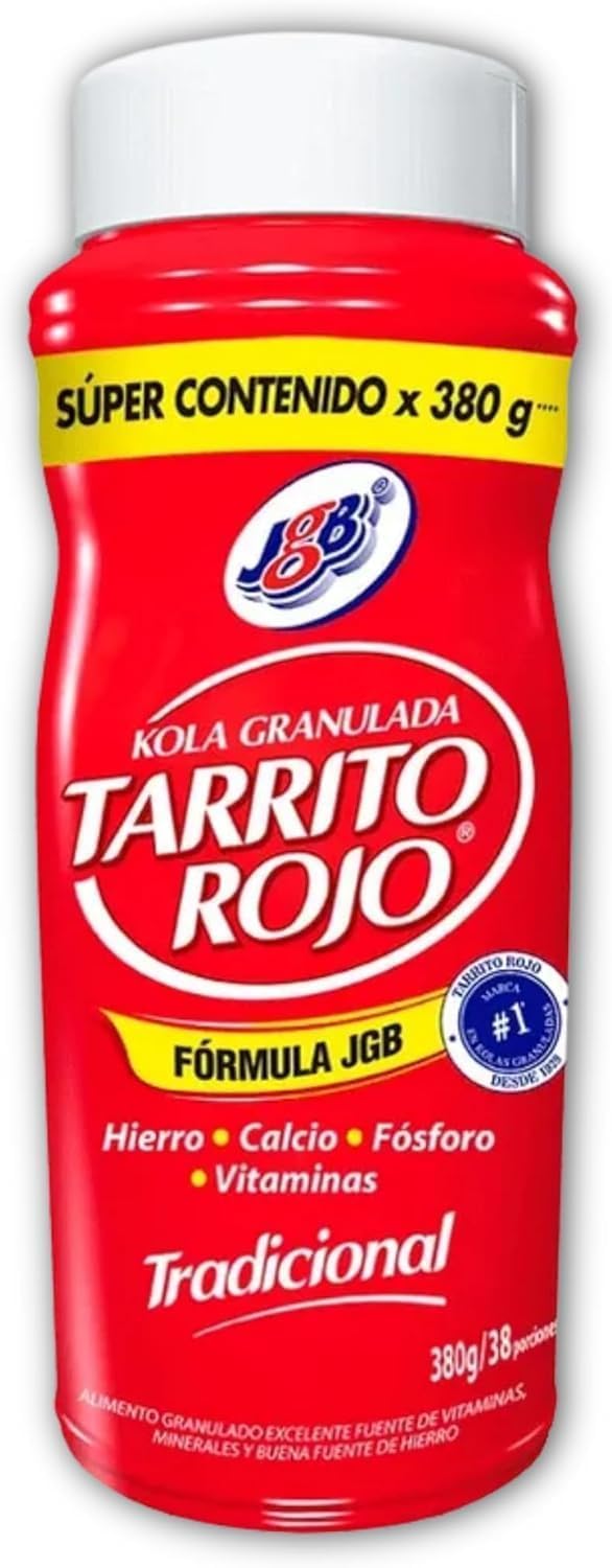 Kola Granulada Tradicional Sabor Tradicional 0- Pack de 2 Tarrito Rojo de 330 gramos - Mejorar el bienestar y la nutrición de tu Cuerpo - Suplemento Multivitamínico - Despensa Colombiana